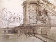 Claude Lorrain View on the Capitoline Hill,Rome (mk17) oil